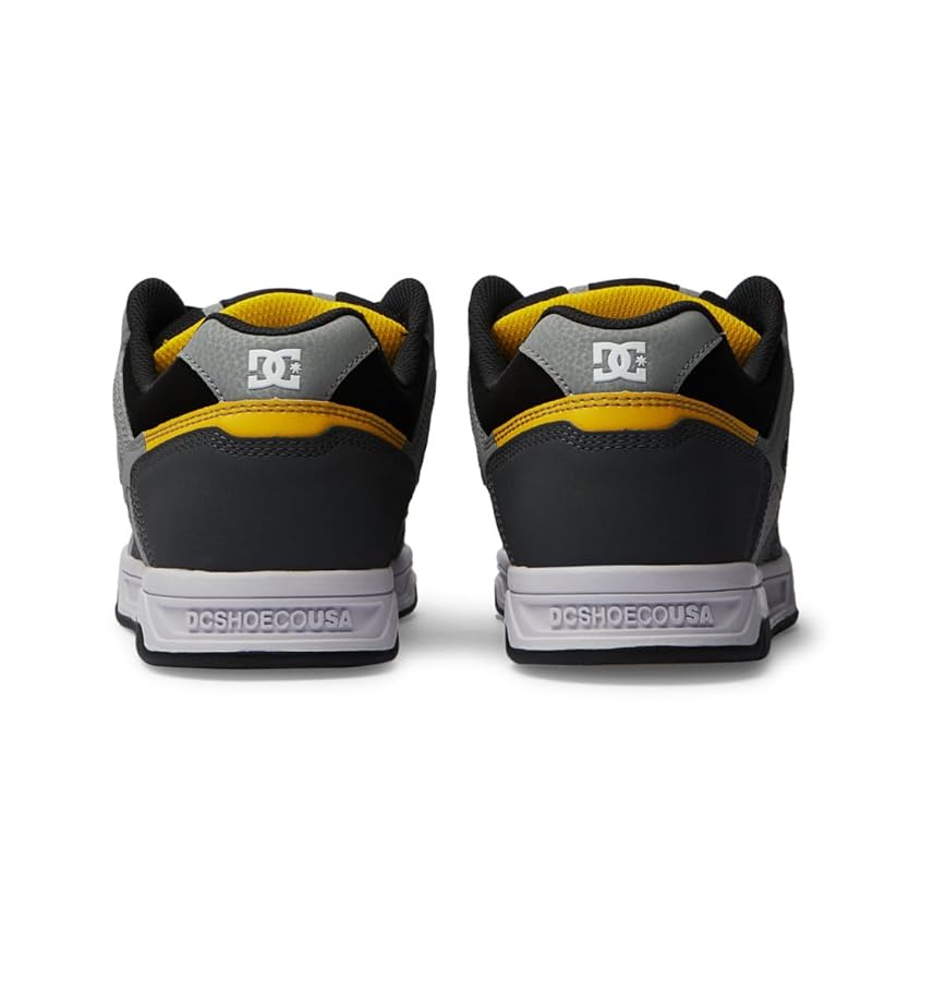 Amazon.com | DC Shoes Men's Low-Top Sneakers, Grey Yellow